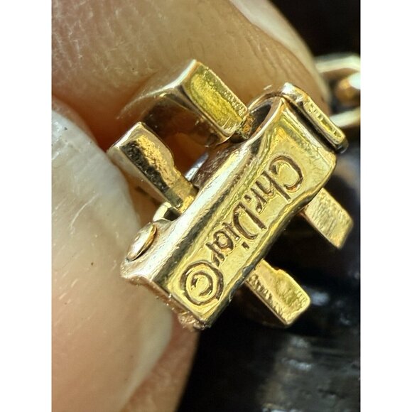 Christian Dior Gold CD Logo Charm Vintage Bracelet CD Clasp - Picture 8 of 9